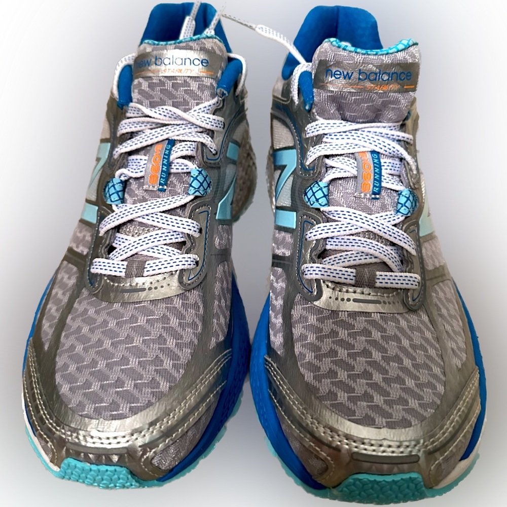 NIB NB Narrow New Balance Stability 860v5 Running Shoes Sz8AA Aqua/Teal/Turqoise